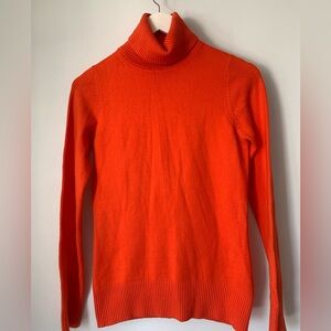 French Connection Bright Orange Turtleneck Sweater